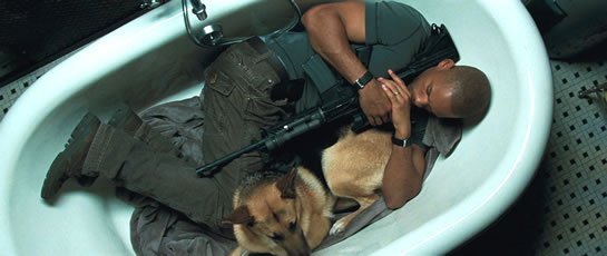 i am legend will smith in bathtub with samantha