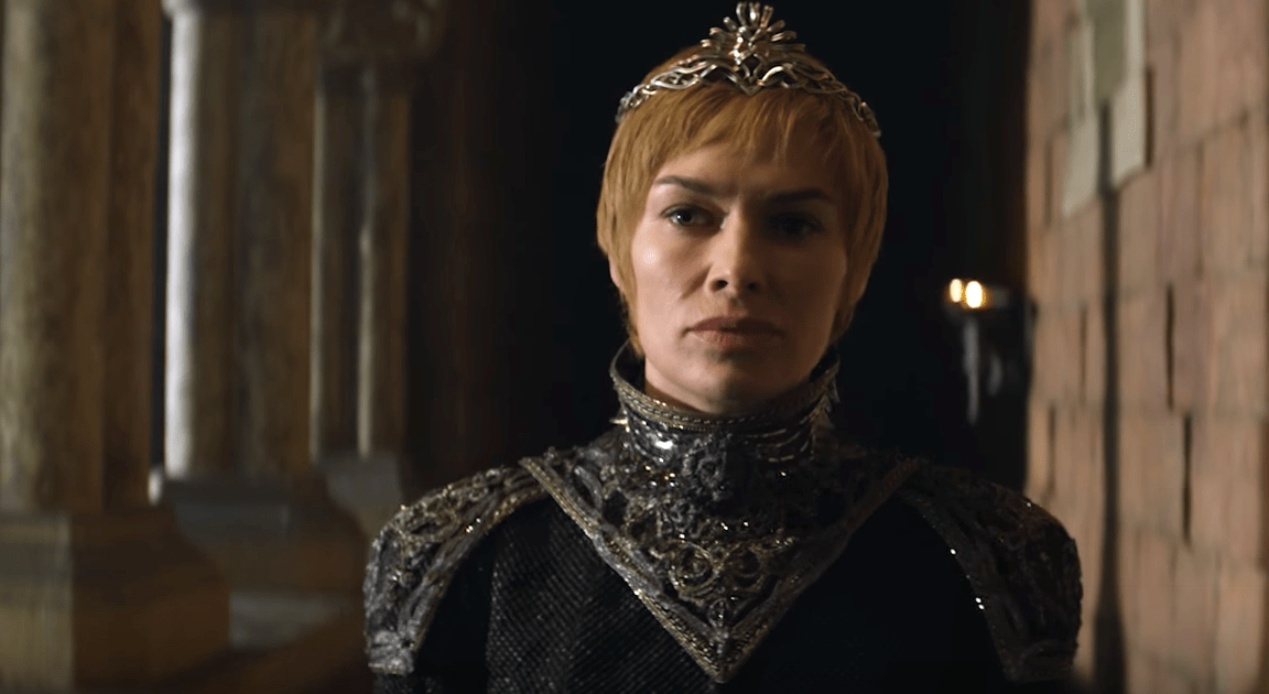 cersei lannister with jon snow and daenerys targaryen in game of thrones season 7