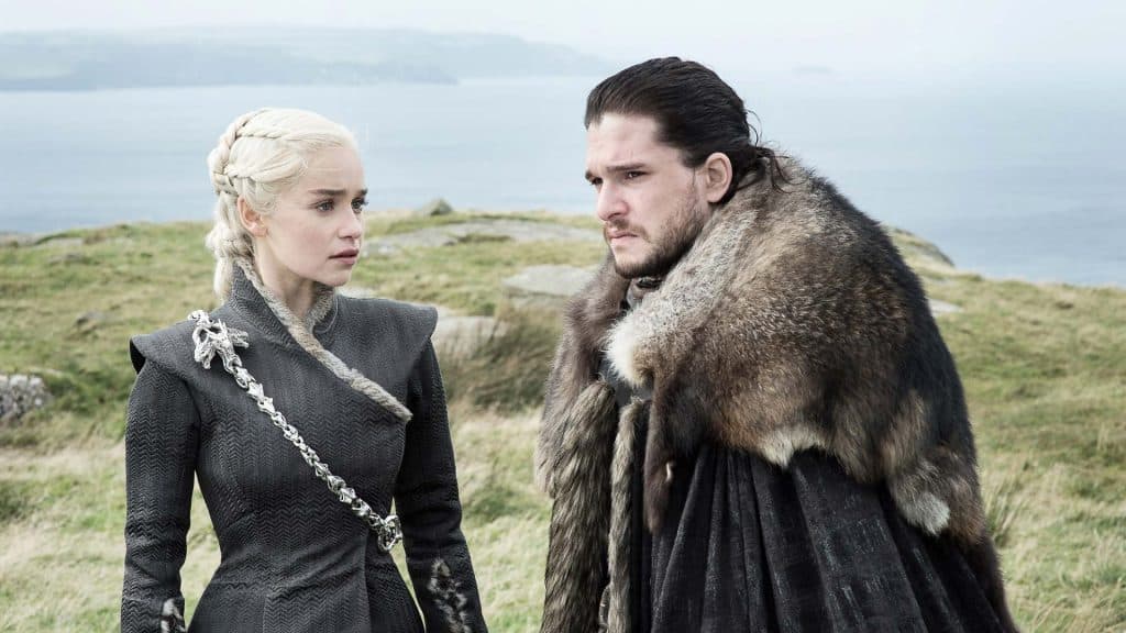 Jon Snow and Daenerys Targaryen Game of Thrones Season 7 Episode 5