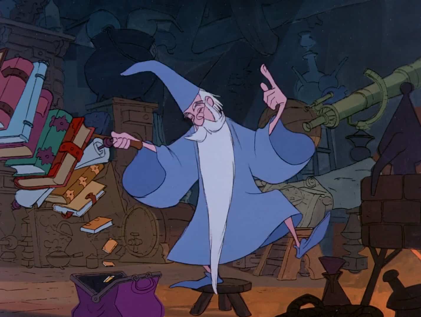 Personaggi iconici: Mago Merlino uno dei protagonisti de La spada nella roccia