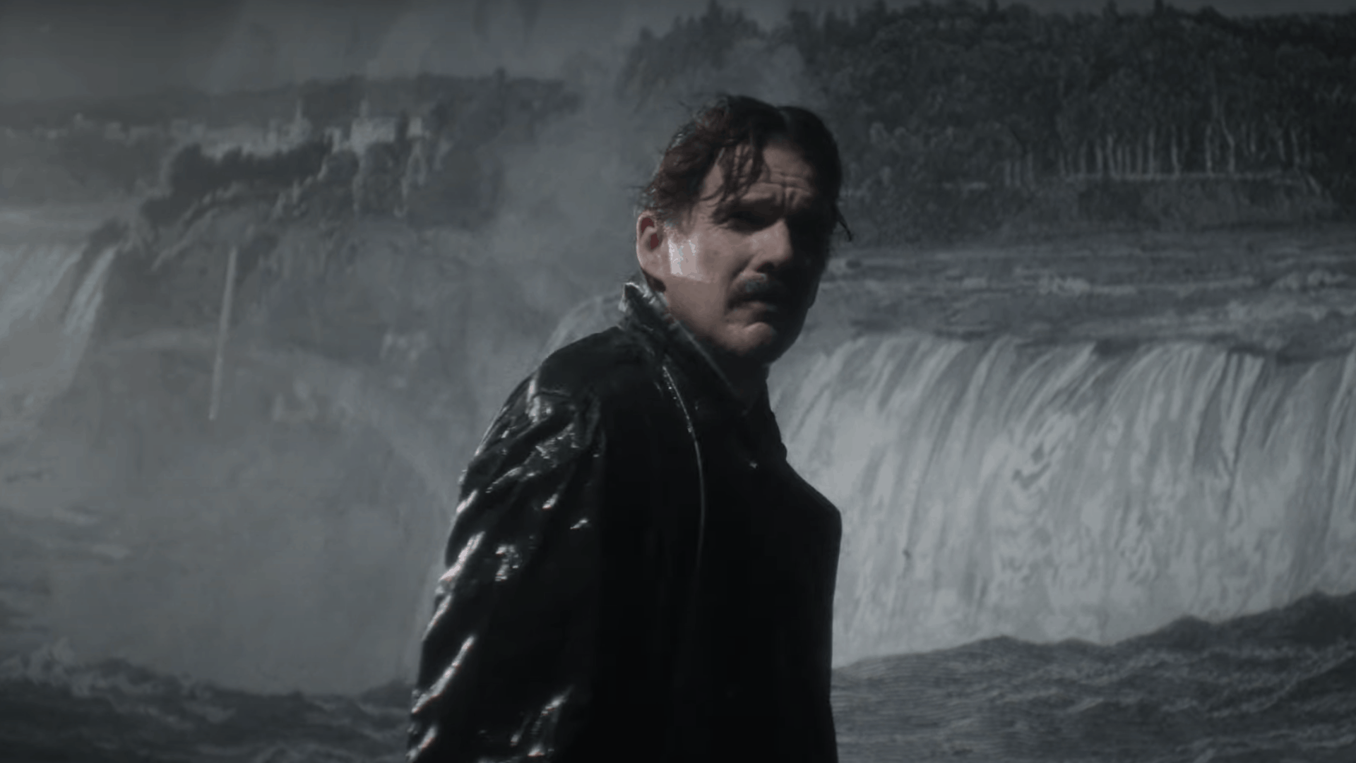 Tesla: il nuovo poster del film con Ethan Hawke