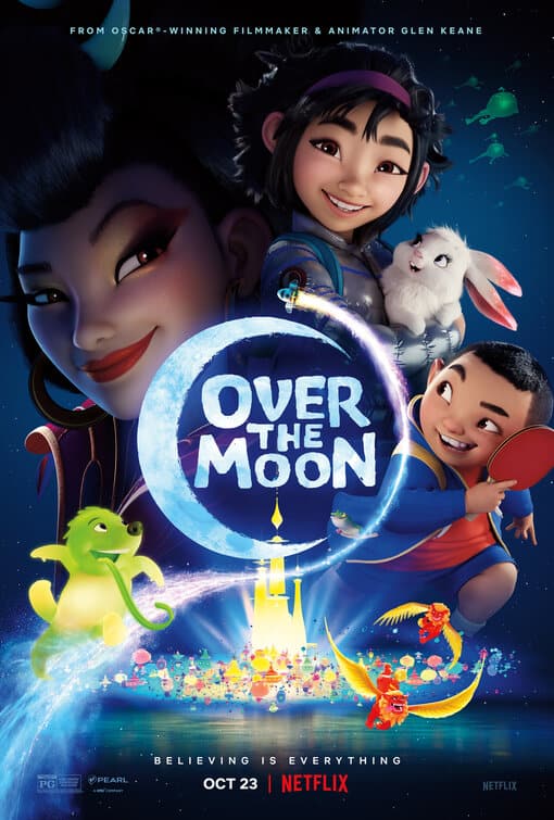 Over the Moon: il nuovo poster del film d'animazione Netflix 1 over the moon poster