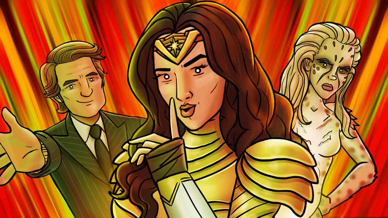 Wonder Woman 1984: il cartoon che ci mostra come sarebbe dovuto finire il cinecomic