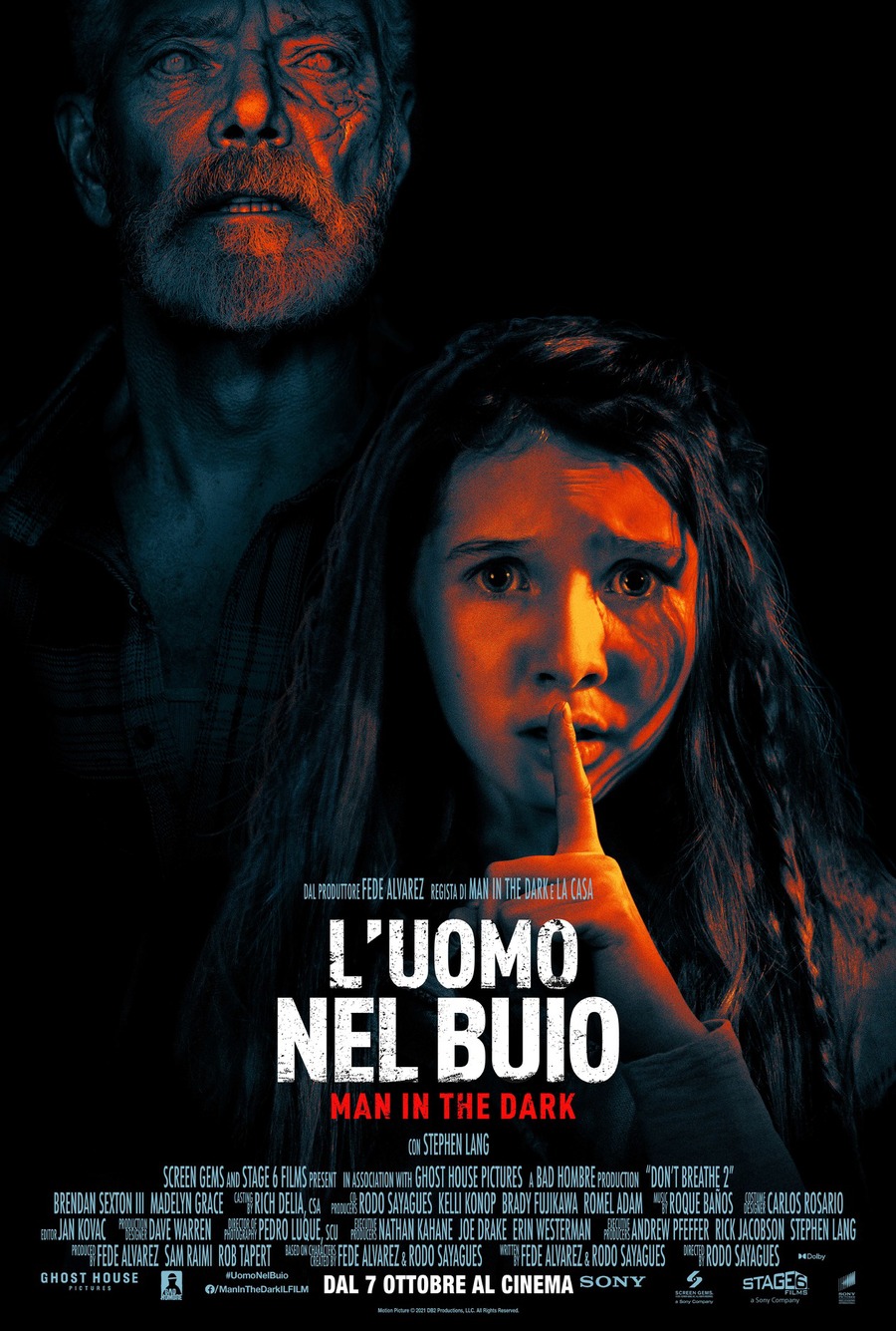 Man in the Dark 2: il poster del film con Stephen Lang e Madelyn Grace 1 e