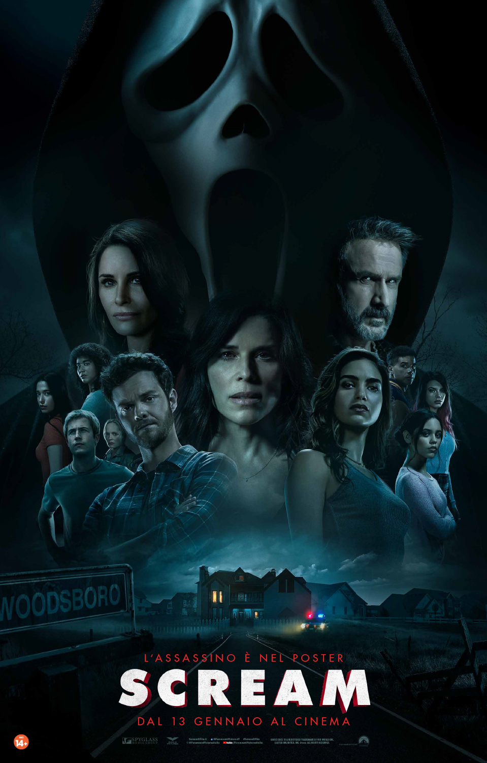 Scream: l'assassino del film si nasconde tra i protagonisti nel nuovo poster 1 scream poster