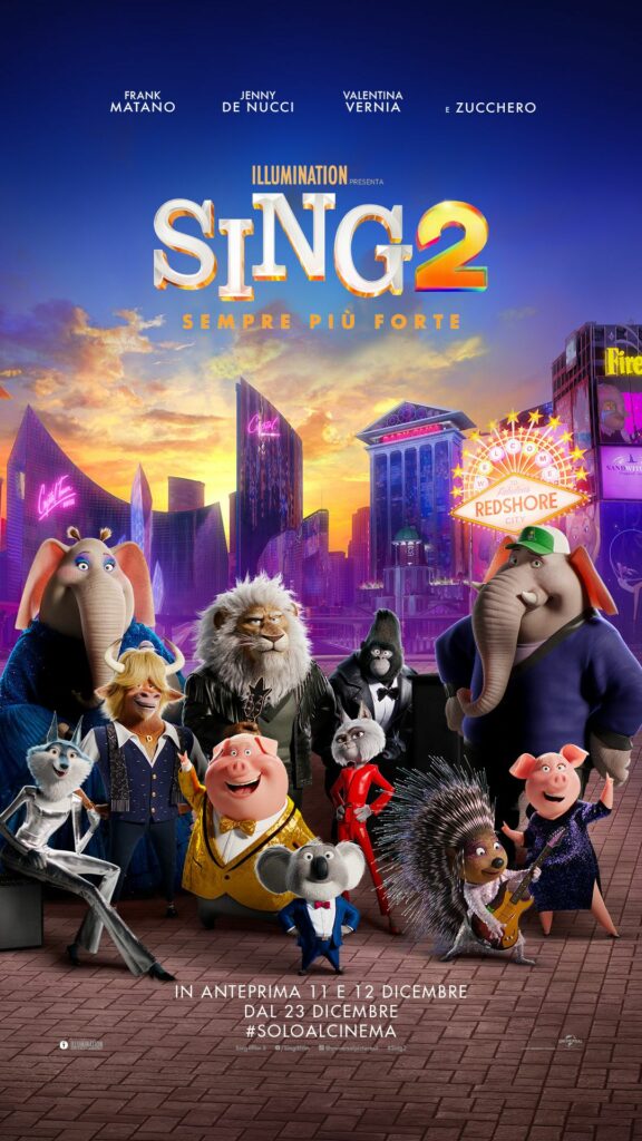 Sing 2: il nuovo capitolo di Illumination al cinema dal 23 dicembre 