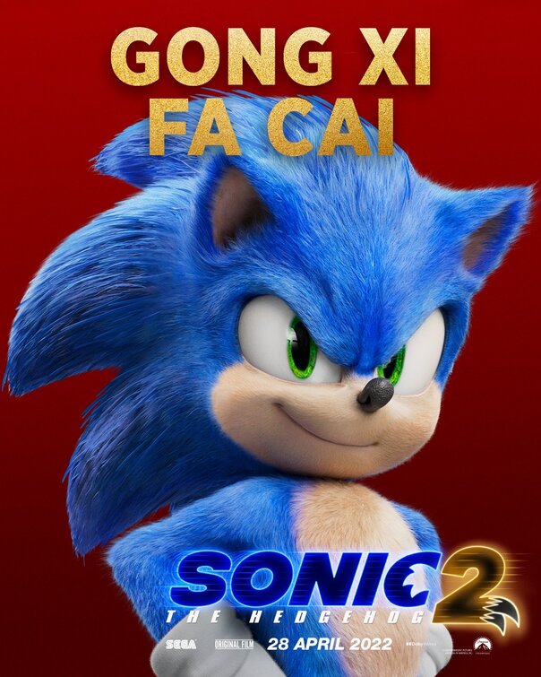Sonic 2: i character poster dei protagonisti del film 1 a