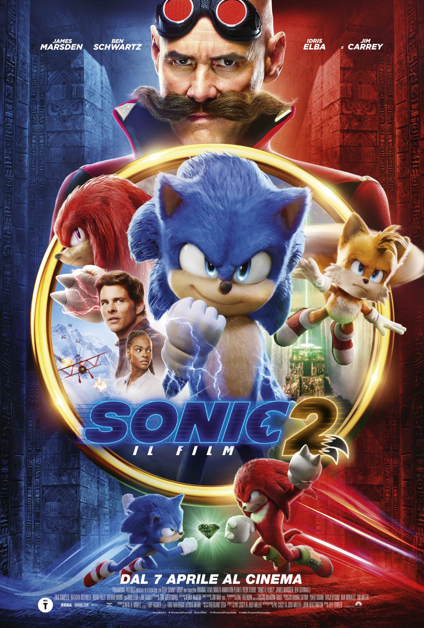 Sonic 2: il poster italiano del film con Jim Carrey 1 sonic poster