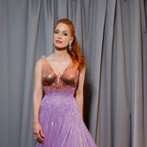 Oscar 2022: il commovente discorso di Jessica Chastain e il saluto alla figlia in italiano (VIDEO)