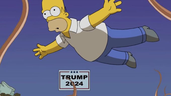 Donald Trump si ricandida per il 2024: i Simpson lo avevano previsto nel 2015