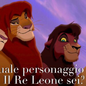 Quiz: quale personaggio de Il Re Leone sei?