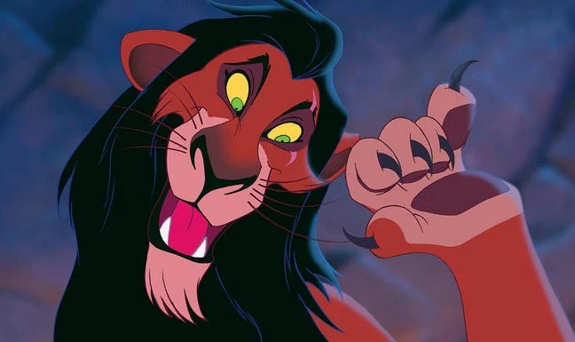 una scena de il re leone con scar il fratello di re mufasa