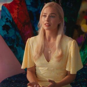 Barbie, perché Margot Robbie indossa un vestito giallo alla fine del film?