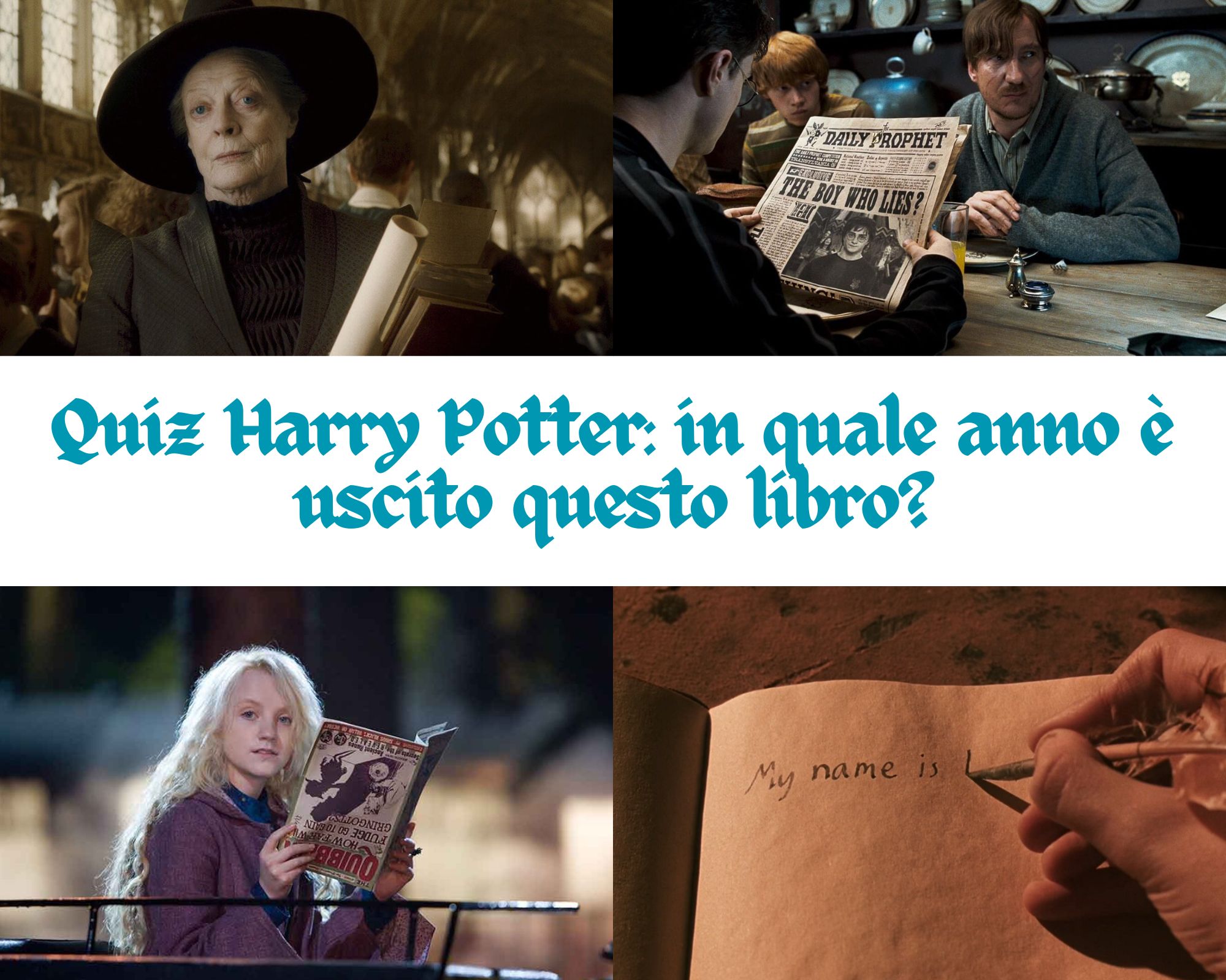 Quiz Harry Potter: in quale anno è uscito questo libro?