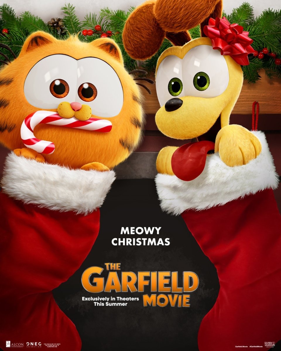 The Garfield Movie: il poster natalizio del film d'animazione 2 garfield
